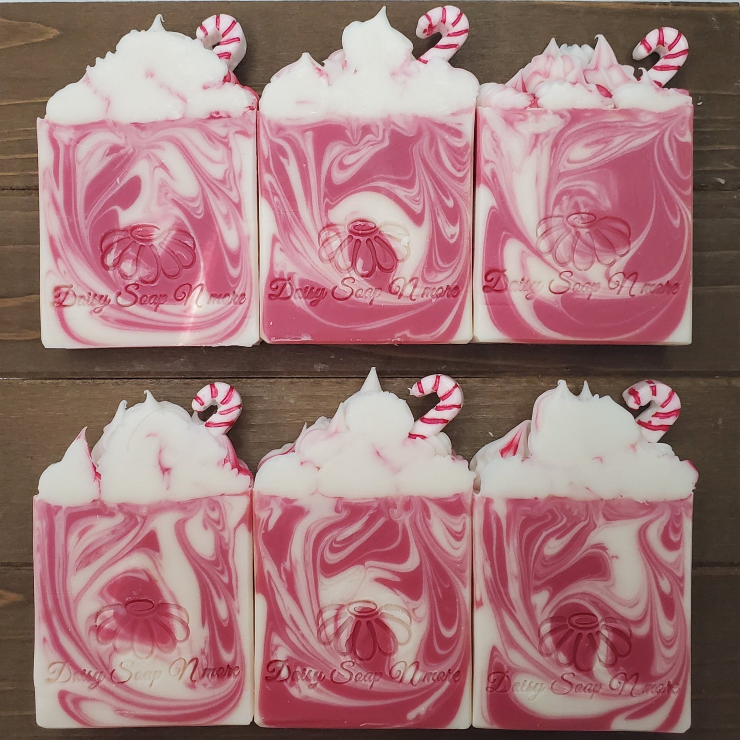 Candy cane soap