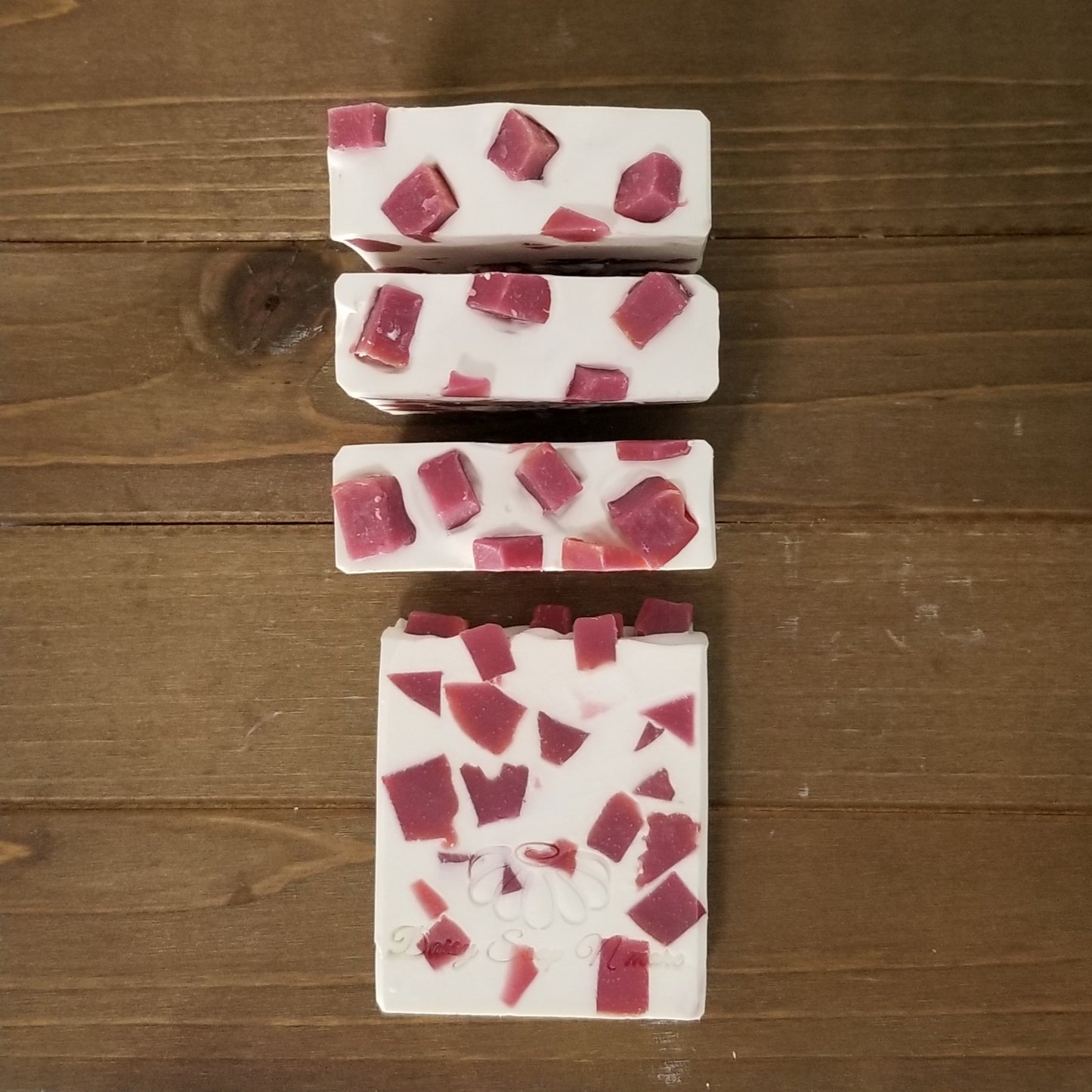 Rose confetti soap